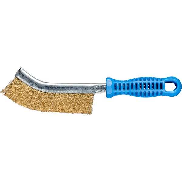 Pferd Metal PSF Scratch Brush - .012 Brass Wire, Plastic Handle 764060